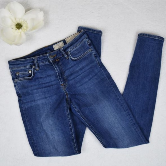 All Saints Denim - All Saints Mast Low Rise Skinny Jeans Size: 28
